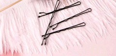 10PCS 1.97 Inches/4.7cm Hair Pins, Wave Black Bobby Pin, Hair Solid Bobby Pins