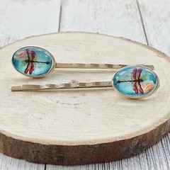Dragonfly Floral Hair Pins for Women