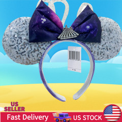 Headband Disney’ Resort Minnie New Main Attraction Space Mountain Ear Kid Adult