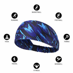 3Pack Sport Sweat Sweatband Headband Yoga Gym Stretch Head Band for Women Men