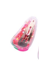 Lemon Confetti Fruit Shaker 2 PCs Same Snap Hair Clips Hairpin Women Girls NEW