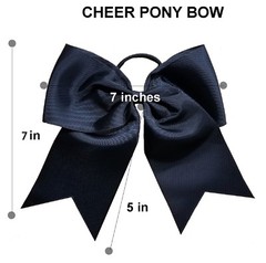BIG Cheer Bows Ponytail Holder Girls 7″ Large Softball Hair Bow Cheerleading Lot