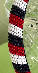 TALBOT’S SEED BEED HEADBAND:NWT RED POP MULTI (RED/WHITE/BLUE)