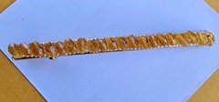 Hairitage 3″ Goldtone Orange Stone Bead Alligator Hair Clip Accessorie Barrette