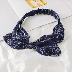 New Boho Women Soft Solid Print Headbands Vintage Cross Knot Elastic
