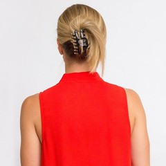 REVLON 2 Count Brown Black Strong Hold Hair Claw Clip