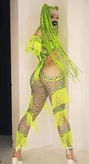 Braid Rhinestone Costume Headwear Dancer Nightclub Festival Rave Stage Headdress