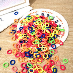 100/300/500 Pcs Girls Colorful Elastic Hair Bands Ponytail Hold Hair Tie Rubber
