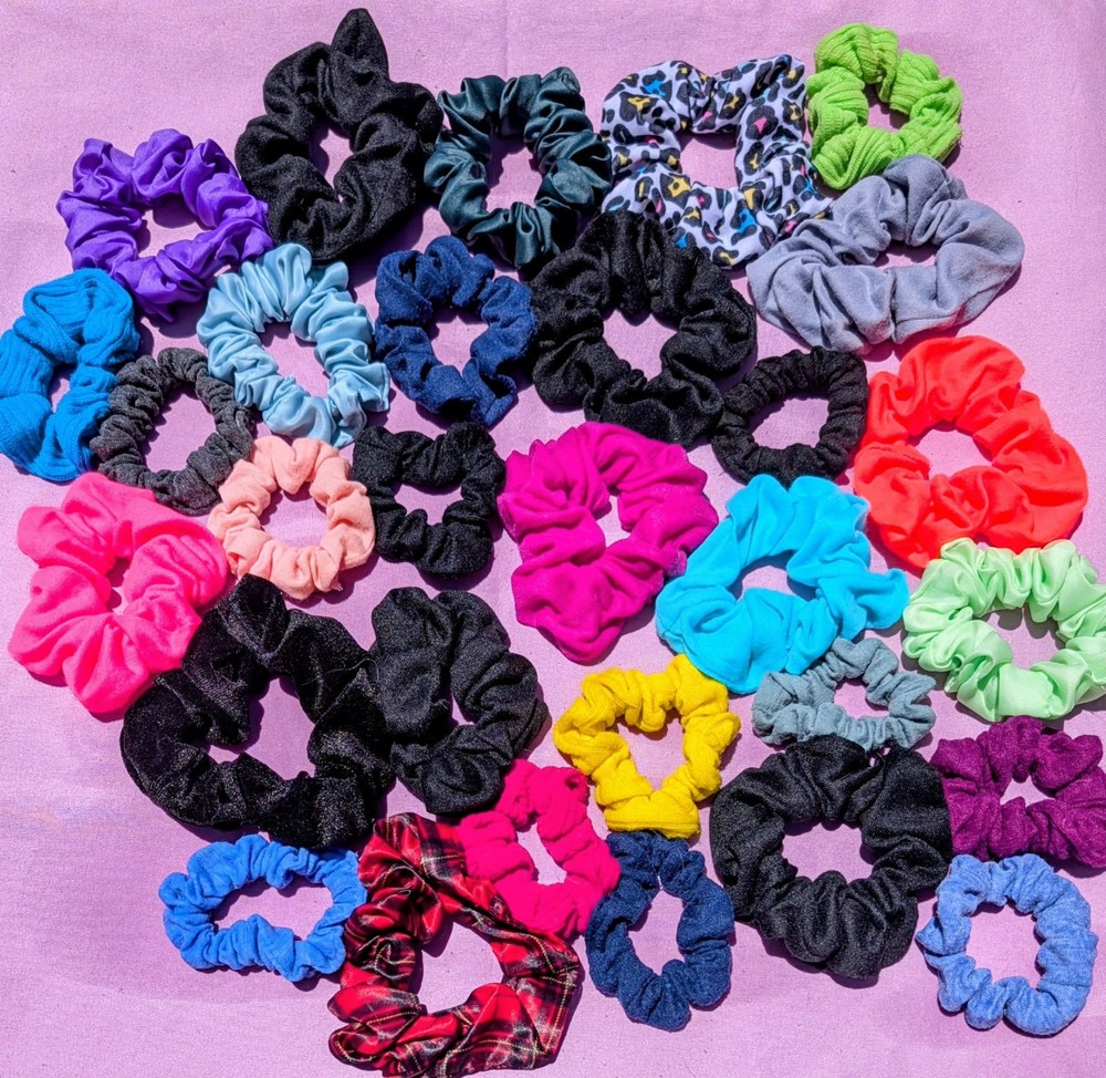scrunchies women’s hair accessories All colors Lot of 30 Free Fast shipping