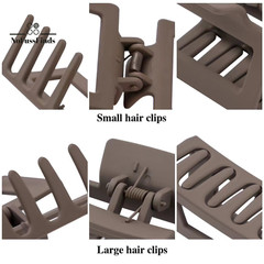 12 Pack Hair Clips，Large Rectangle Clips for Women(4In），Medium Square Claw for T