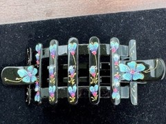 1 New Gorgeous flowers Hair Clip Hand made Painted Hair Accessories US Seller