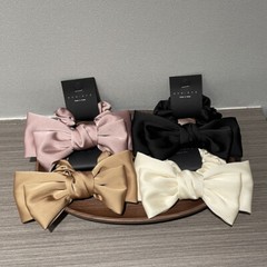 Luxury Satin Silk Bow Hair Ring Knotted Scrunchie Women Ponytail Hair Ties UK