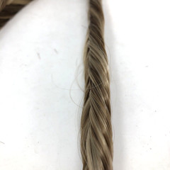 Madison Braids Braided Headband Arisa Fishtail Brunette Blond Adjustable Elastic