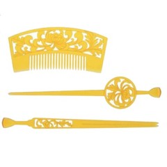 Japan KANZASHI Comb Headwear KYOTO KIMONO Geisha Acrylic Hairpin Vintage Gift