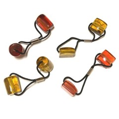 Ponytail Holder Square Plastic Weight Cube Hair Tie Elastic Band Updo Accessory