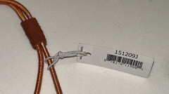 The Good Bead Burnt Orange Shiny Eleastic Fashion Headband Made in India NOS