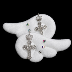 Japanese Handmade Jirai Kei Angel Wings Hair Clips Tenshi Kaiwai
