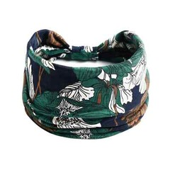 Bohemian Headbands for Women Cashew Flower Head Band Yoga Sports Hairband wide