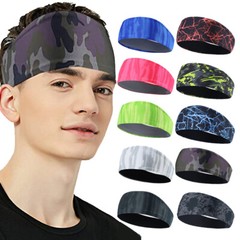 Men’s Women’s Sports Headband for Basketball Cycling Moisture Wicking Headband
