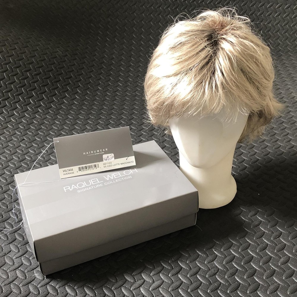 Raquel Welch Signature Collection Short Layered Iced Latte Wig with Box