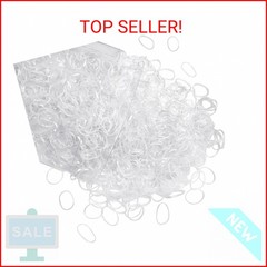 Clear Elastics Hair Bands 1500 Pcs Mini Hair Rubber Bands Small Elastics Hair Ti