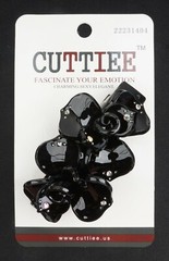 Cuttiee #1404 Auto Clasp Hair Clip Medium (3.25in) Modern Style High Quality