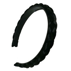 2 pcs Hair Headband Braided Plaited Headband Synthetic Hairband for Women Girls