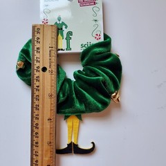 Scunci Elf Holiday Buddy Hair Tie Original SCRUNCHIE & Snap Clips 6 Pc Barrettes