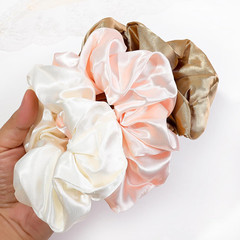 16 Scrunchies for Women – Satin Hair Ties and Bands, Big Ponytail Holders for Th