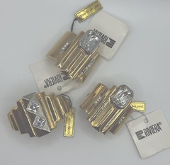 Kenneth Jay Lane Art Deco Hair Clip Barrette Saks Riviera France NWT Indiv Price