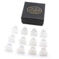 12 PCS 2CM/0.79IN Transparent Clear Mini Hair Claw Clips Plastic Octopus