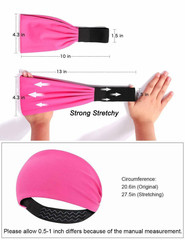 Travel Fitness Yoga Sport Workout Elastic Wide Headband Sweatband for Men Women