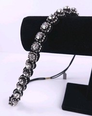 Jennifer Behr For Fekkai Black Crystal Stretchy Headband