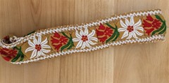 Handmade Embroidered Floral Headband | Boho Wildflower Elastic Hair Band