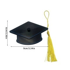 Stylish ABS Hair Clip with A Small Graduation Hat And Flowing Tassels Barrettes