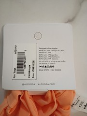 Alo Yoga Fresh Mesh Tie Headband One Size, Cantelope NWT
