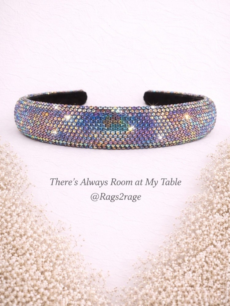 Full Diamond Fashion Head Band Press Hair Hoop RAINBOW