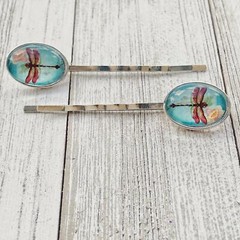 Dragonfly Floral Hair Pins for Women