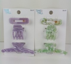 Time And True Women’s Claw Clips 6pc