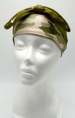Nike Printed Bandana Head Tie Reversible Camo Stone/Olive Flak Unisex