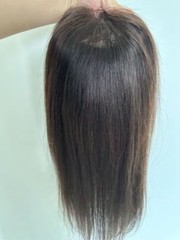 Transpanent Lace Front 100% Human Hair Topper with a Black Elastic Band 12″~18″