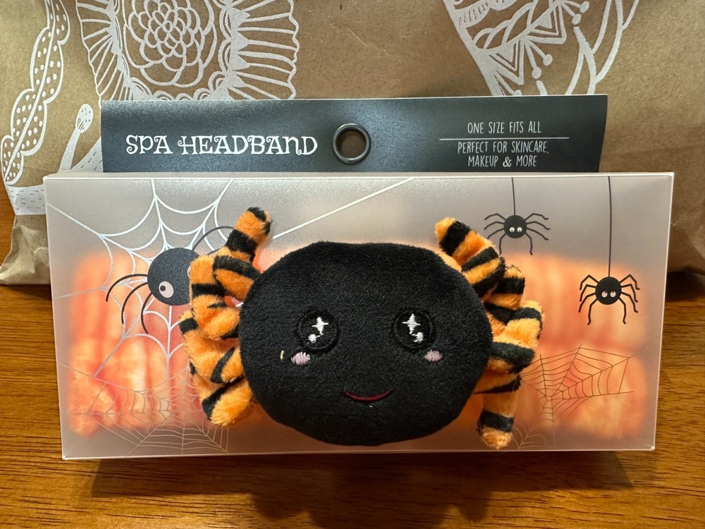 Spa Extra Plush Spider Headband One Size Fits All BNWT