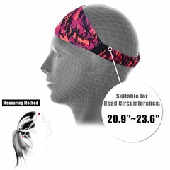 Men Sweatband Headband Yoga Hair Bands Women Moisture Wicking Sports Head Bands