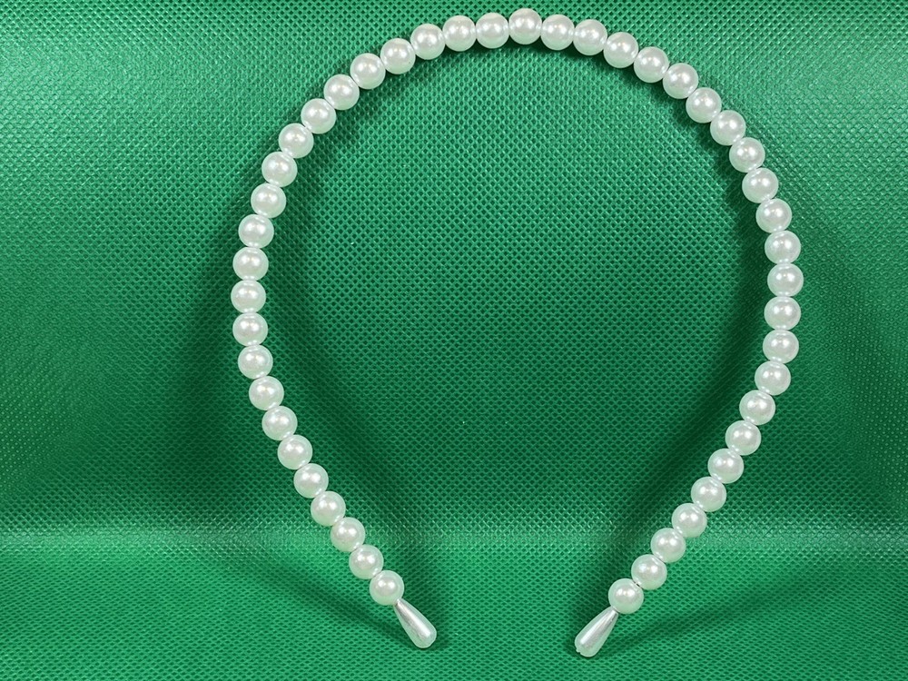 Pearl Headband Beaded Embellished Elegant Thin Headband Hair Accessory