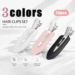24 Pcs Creaseless Hair Clips, No Bend No Crease Flat Hair Clips for Women – Hair