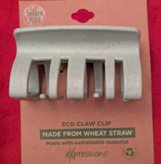 Eco Friendly Wheat Straw Hair Claw Clips Set of 3