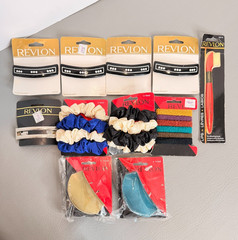 Vintage Lot Of 90s Revlon Fashion Barrettes, Hair Clip, Ties Deadstock NEW 11