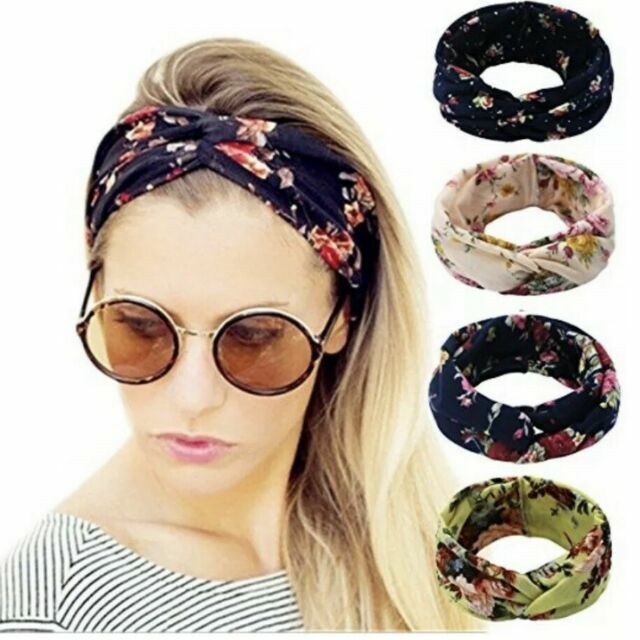 TIKA Elastic Headbands for Women – 4 pack
