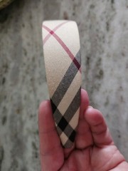 RARE VINTAGE AUTHENTIC BURBERRY CLASSIC NOVA CHECK PLAID HEADBAND HAIR TIE WRAP
