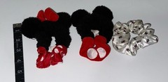 Disney Parks World Minnie And Mickey Mouse Ears Scrunchies Lot Of 3 Cute